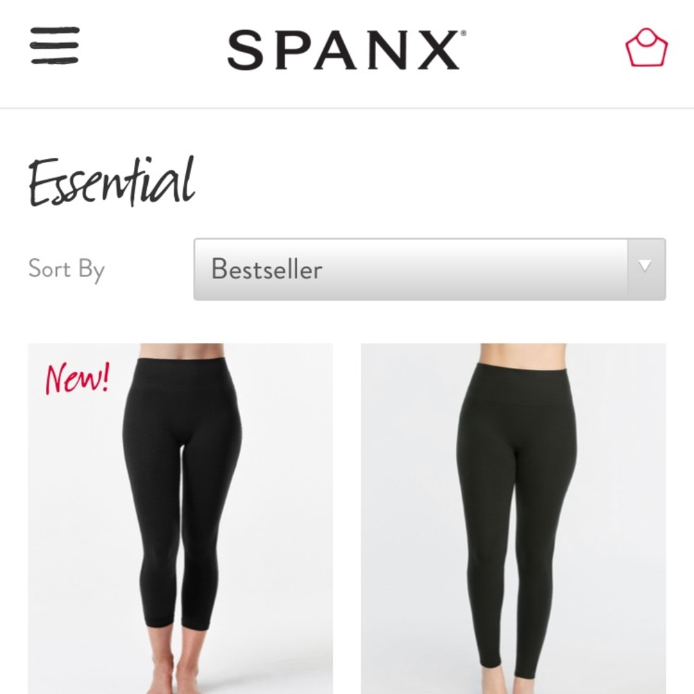 Spanx Essential Leggings Very Black NWT Small